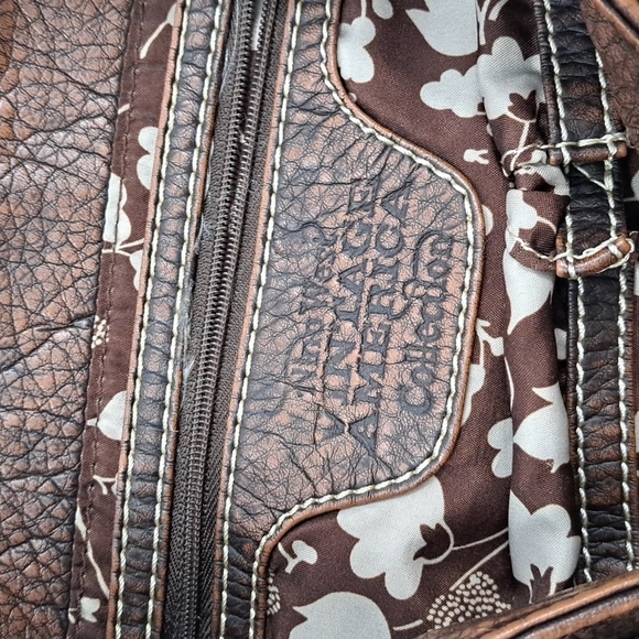 VINTAGE AMERICAN COLLECTION Nine West Leather Boho Hobo adjustable strap - Picture 7 of 11